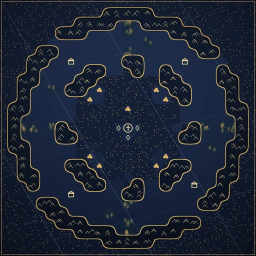 Lobby map icon for Plague Valley: the same layout in the style of the game’s own map icons.